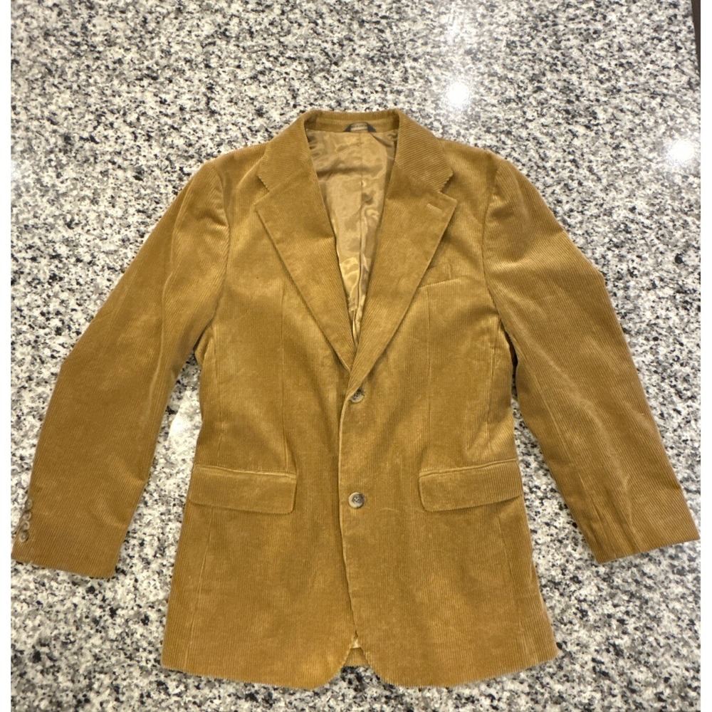 Banana Republic Men's Mustard Corduroy Sport Coat Blazer